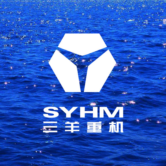 syhm02 三羊重機標(biāo)志上下組合平面效果