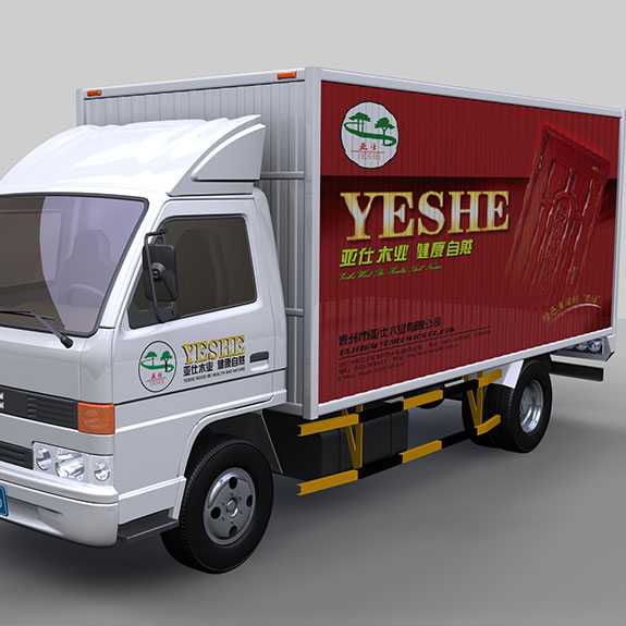 ysmy05 亞仕木門車身廣告設(shè)計(jì)